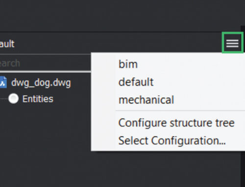 De Structure Browser in BricsCAD